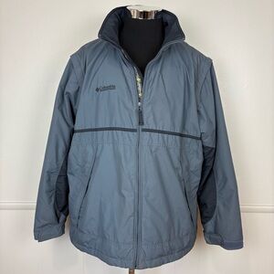 Columbia Coat Mens Convertible Zip Off Sleeves Size XL Dark Gray Zip‎ Front Vest
